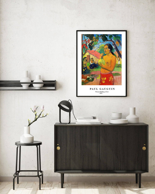 Paul Gauguin - Woman Holding a Fruit Poster