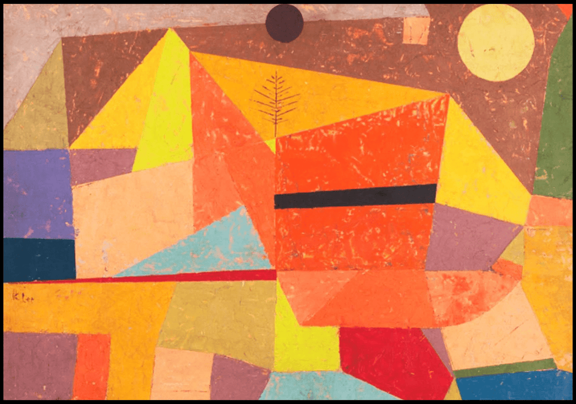 Paul Klee - Joyful Mountain Landscape