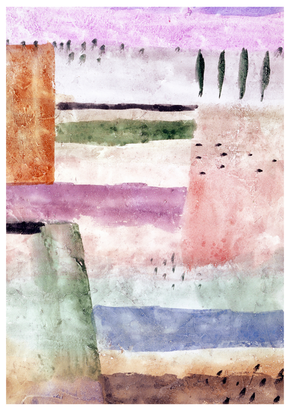 Paul Klee - Landscape with Poplars