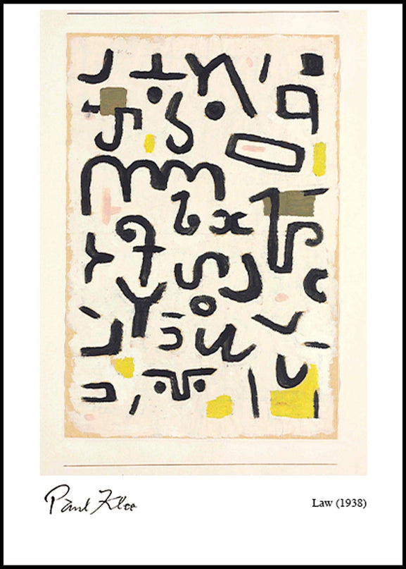 Paul Klee - Law Poster