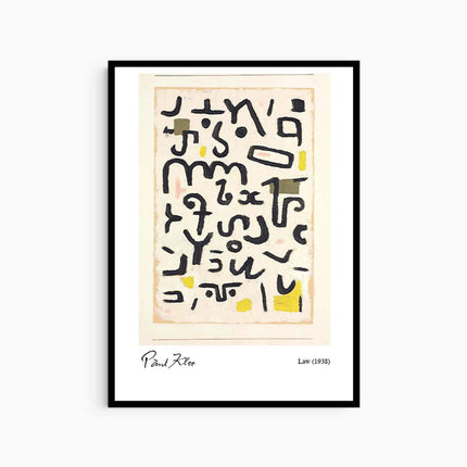 Paul Klee - Law Poster