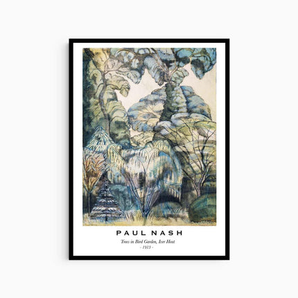 Paul Nash - Trees in Bird Garden Poster