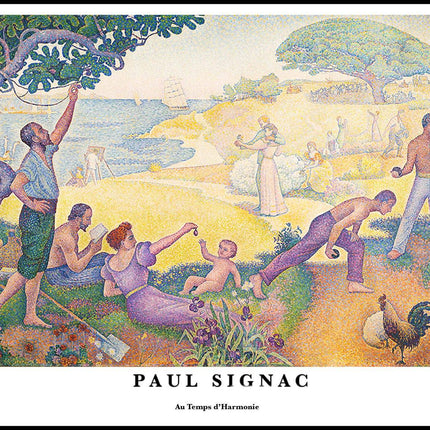 Paul Signac - Au Temps d'Harmonie Poster