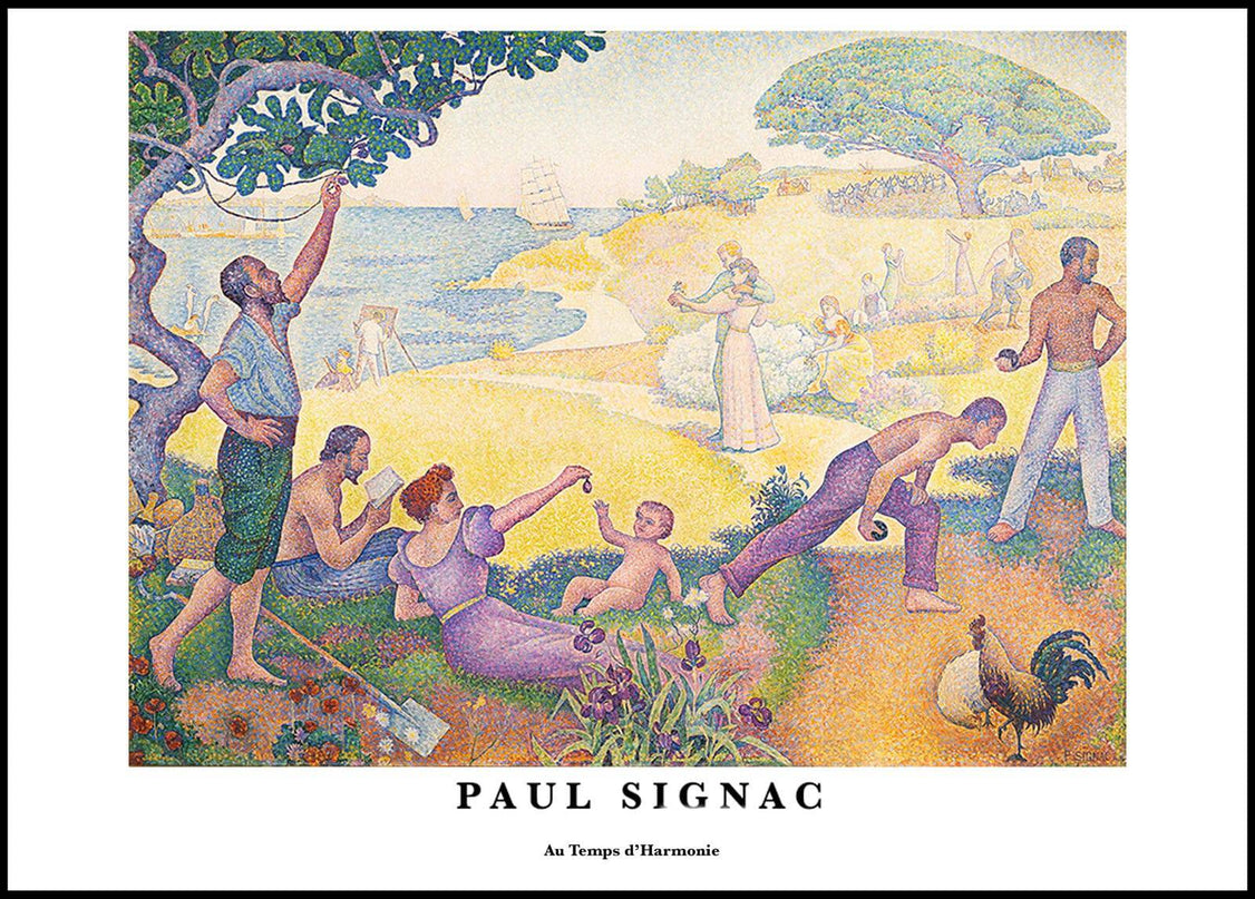 Paul Signac - Au Temps d'Harmonie Poster