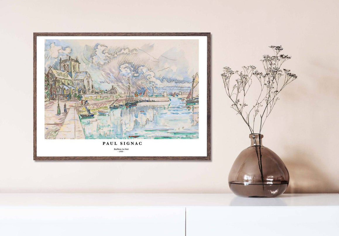 Paul Signac - Barfleur, Le Port Poster