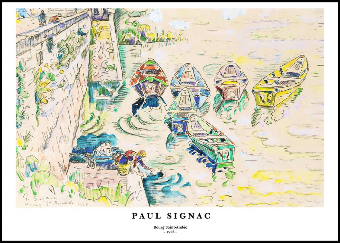 Paul Signac - Bourg Saint-Andéo Poster