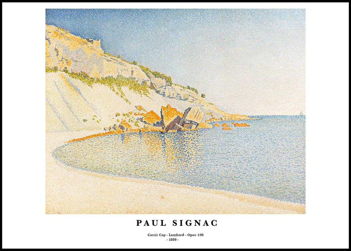 Paul Signac - Cassis 'Cap Lombard Opus 196' Poster
