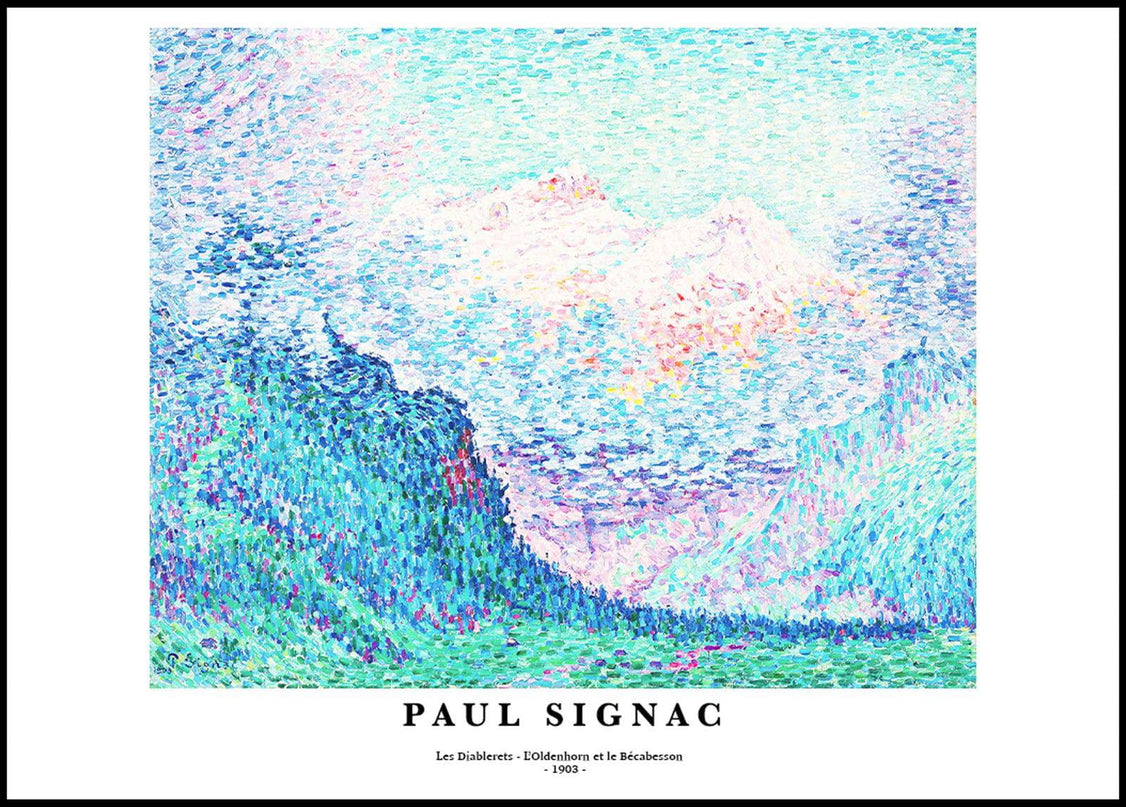 Paul Signac - Les Diablerets 'L’Oldenhorn et le Bécabesson' Poster