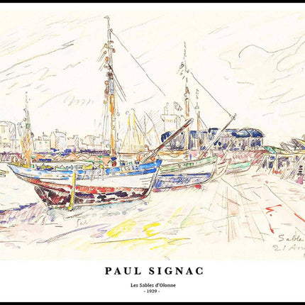 Paul Signac - Les Sables d'Olonne Poster