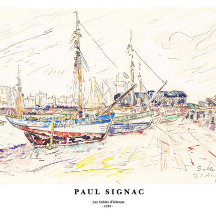 Paul Signac - Les Sables d'Olonne Poster