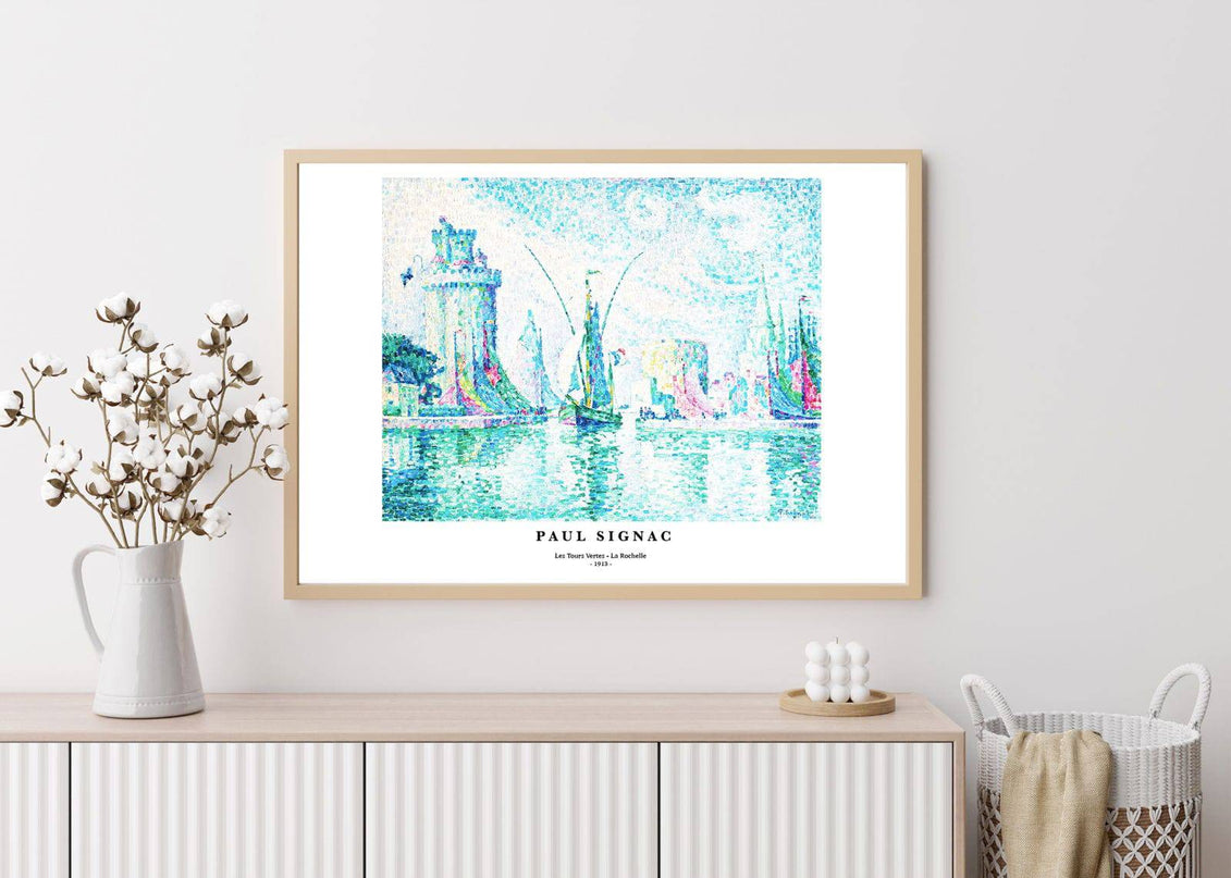 Paul Signac - Les Tours Vertes - La Rochelle Poster