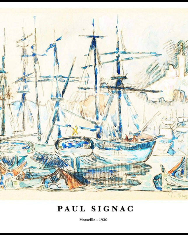 Paul Signac - Marseille Poster