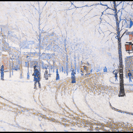 Paul Signac - Snow 'Boulevard de Clichy - Paris'