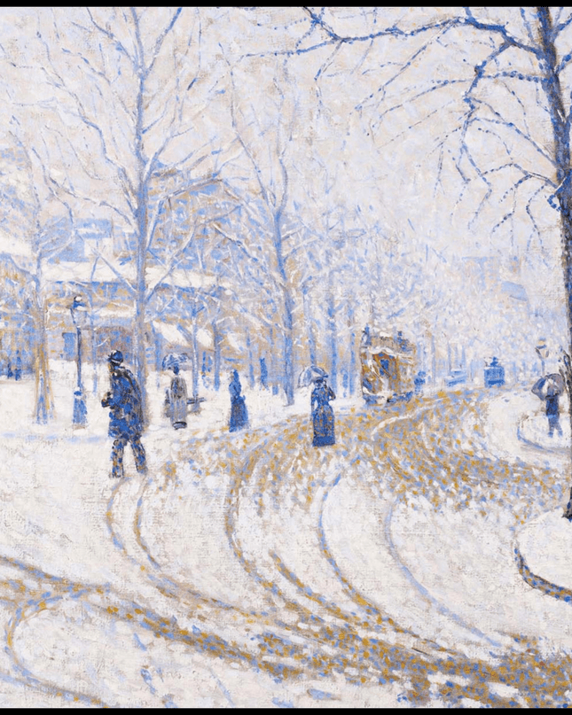 Paul Signac - Snow 'Boulevard de Clichy - Paris'