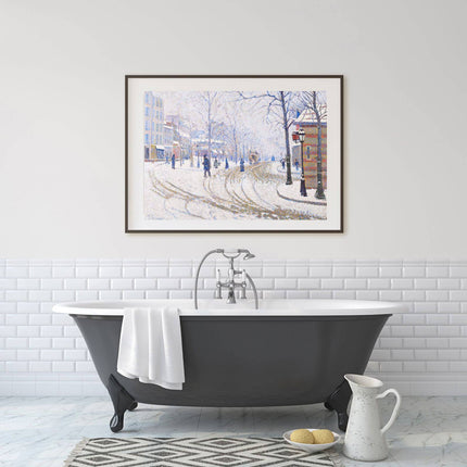 Paul Signac - Snow 'Boulevard de Clichy - Paris'