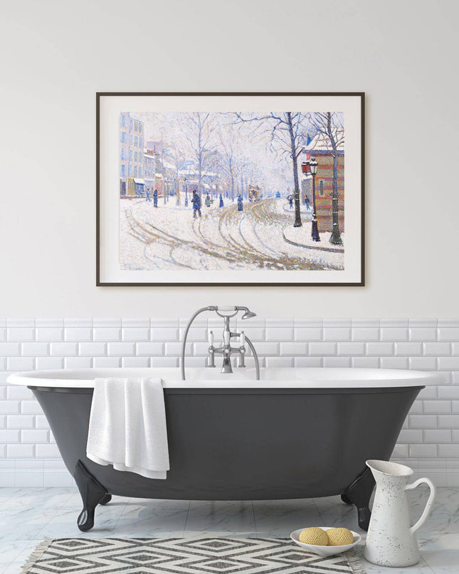 Paul Signac - Snow 'Boulevard de Clichy - Paris'