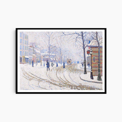 Paul Signac - Snow 'Boulevard de Clichy - Paris'