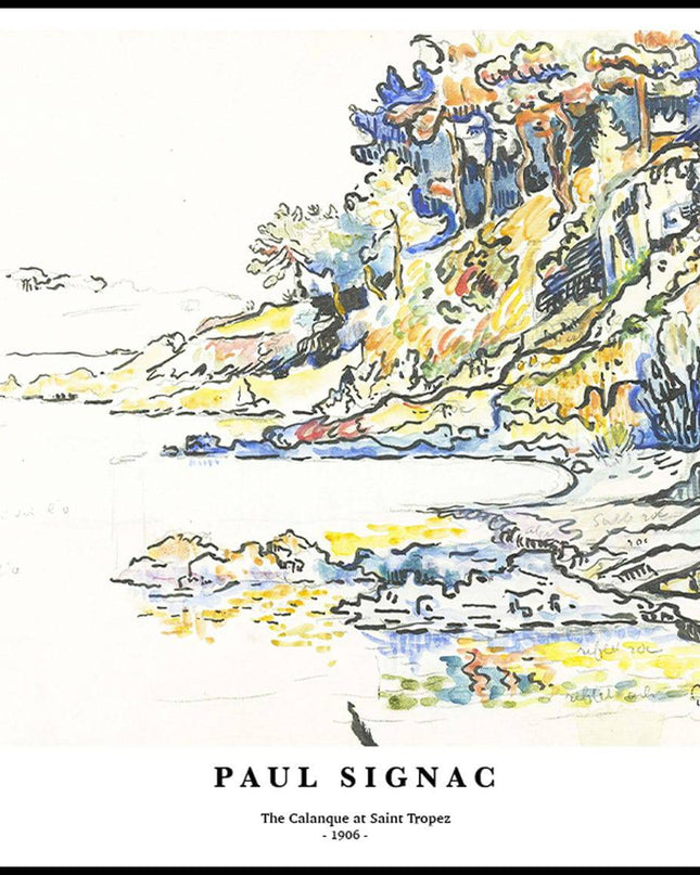Paul Signac - The Calanque at Saint Tropez Poster