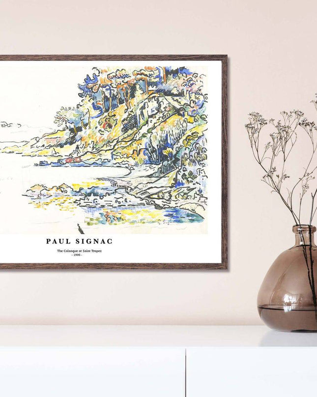 Paul Signac - The Calanque at Saint Tropez Poster