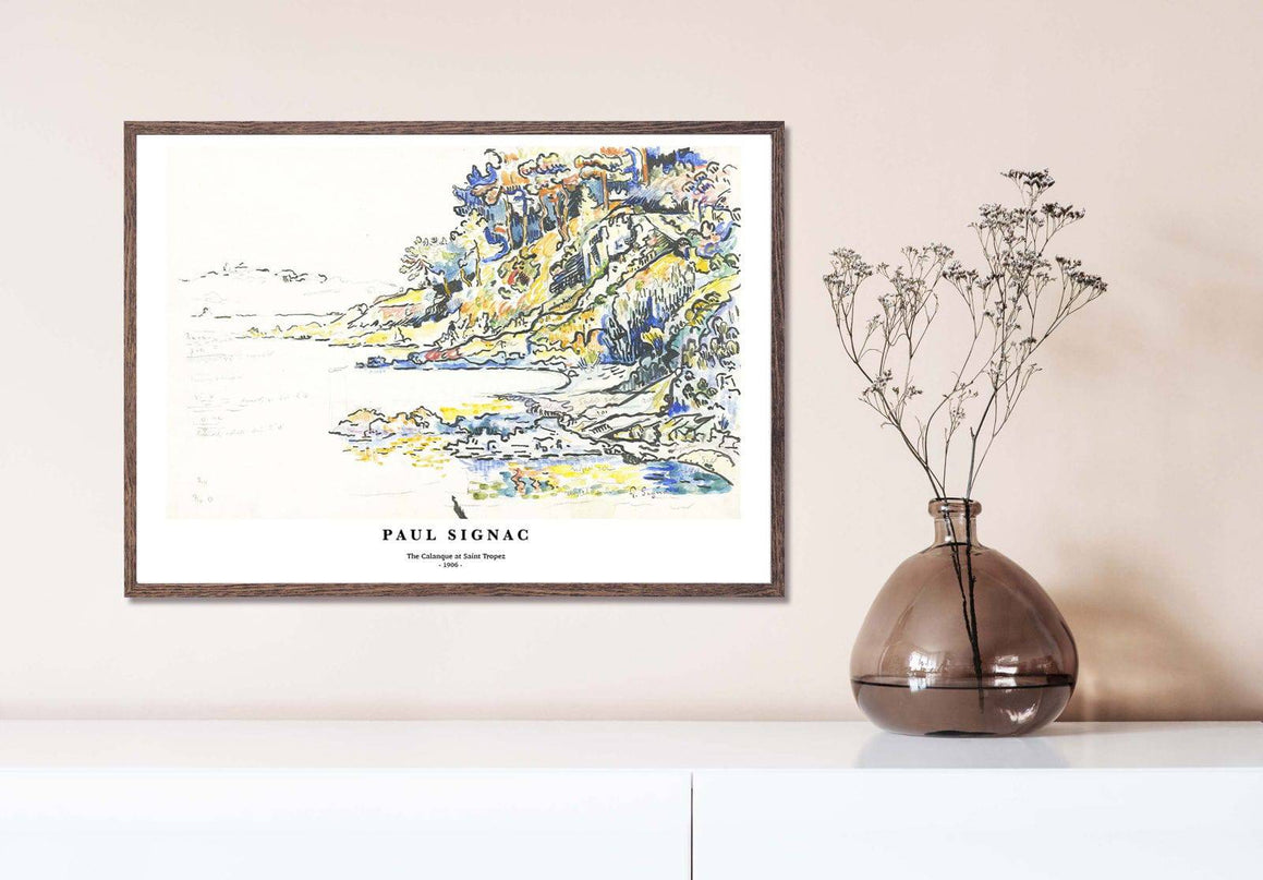 Paul Signac - The Calanque at Saint Tropez Poster