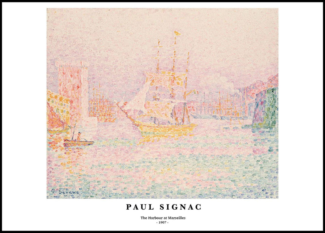Paul Signac - The Harbour at Marseilles Poster