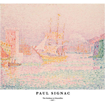 Paul Signac - The Harbour at Marseilles Poster