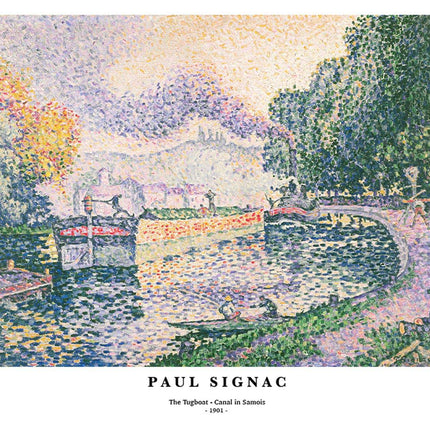 Paul Signac - The Tugboat - Canal in Samois Poster