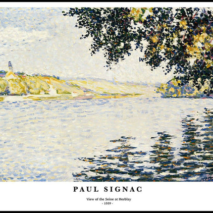 Paul Signac - View of the Seine at Herblay Poster