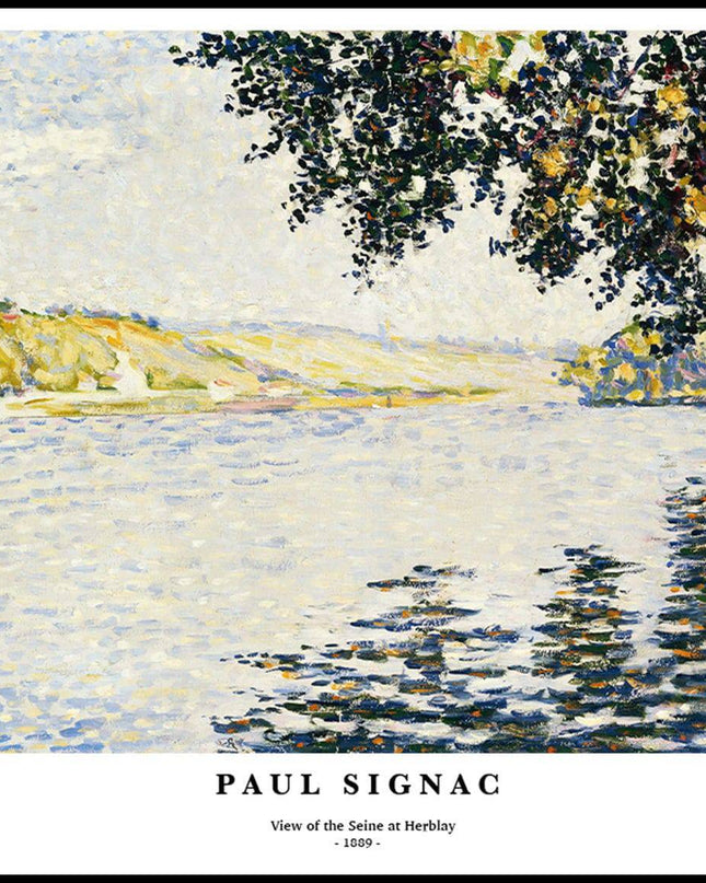 Paul Signac - View of the Seine at Herblay Poster