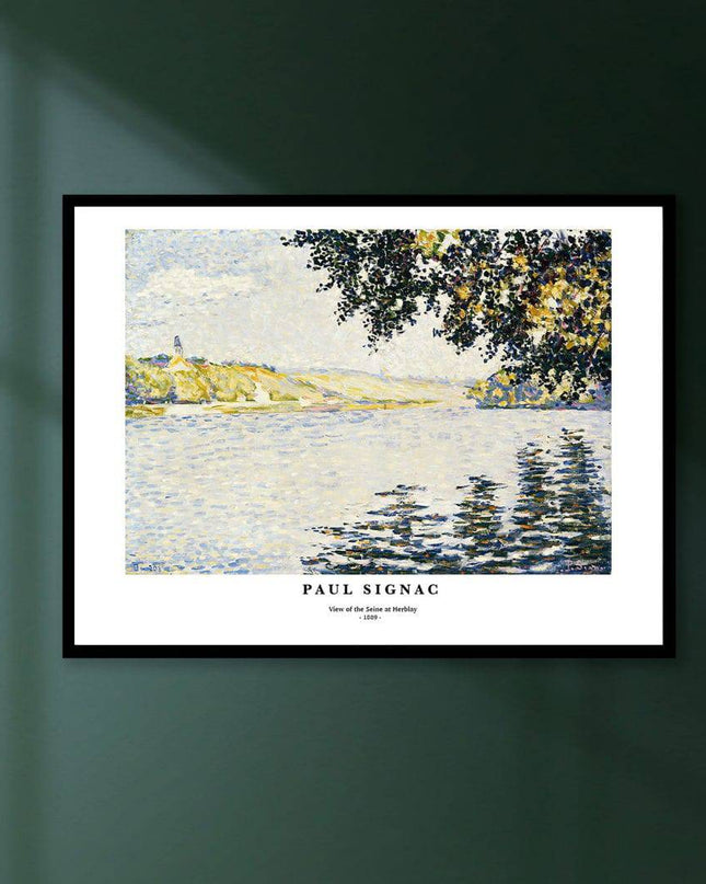 Paul Signac - View of the Seine at Herblay Poster