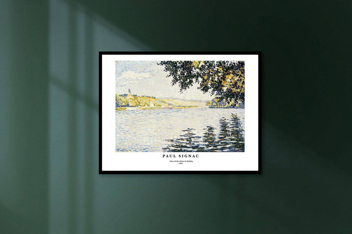 Paul Signac - View of the Seine at Herblay Poster