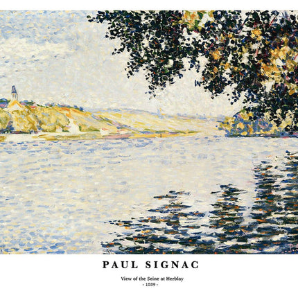 Paul Signac - View of the Seine at Herblay Poster