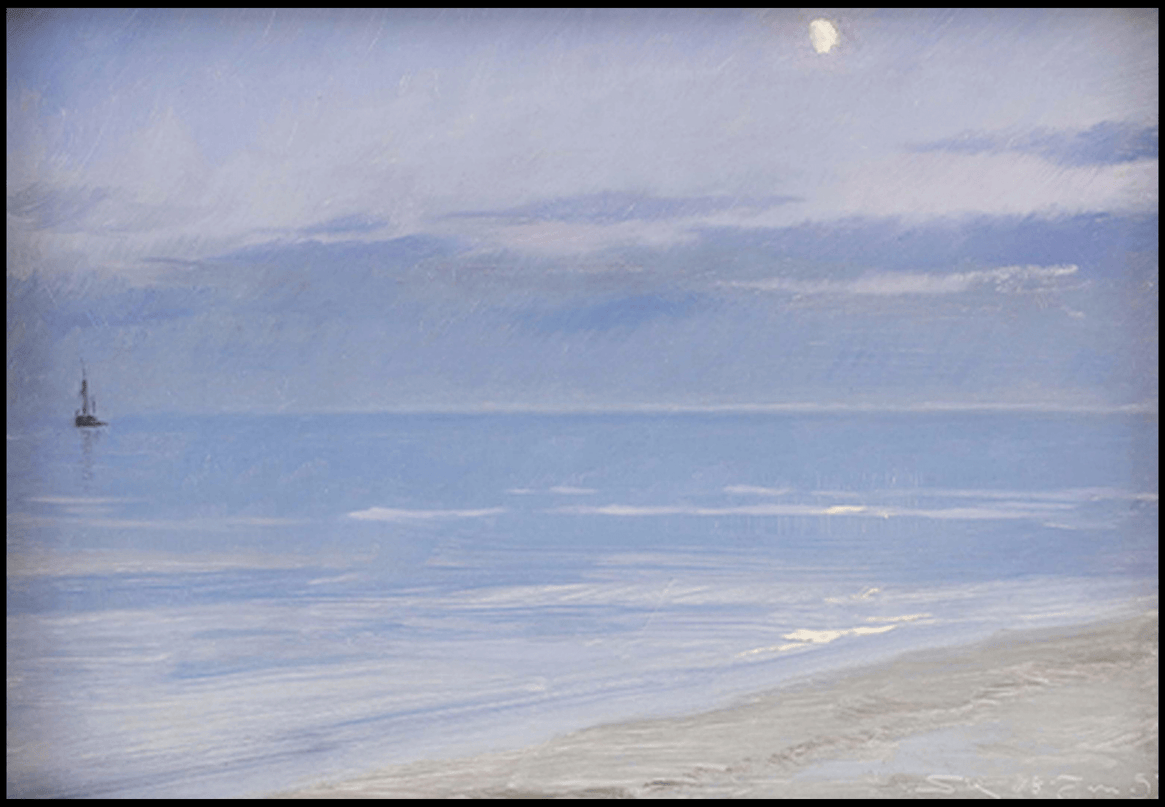 Peder Severin Kroyer - Skagen Beach in Moonlight