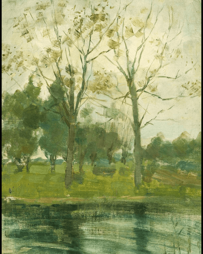 Piet Mondrian - Two Trees Silhouetted