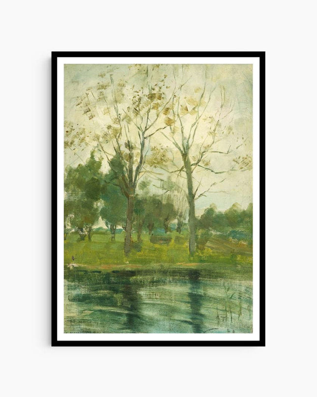 Piet Mondrian - Two Trees Silhouetted