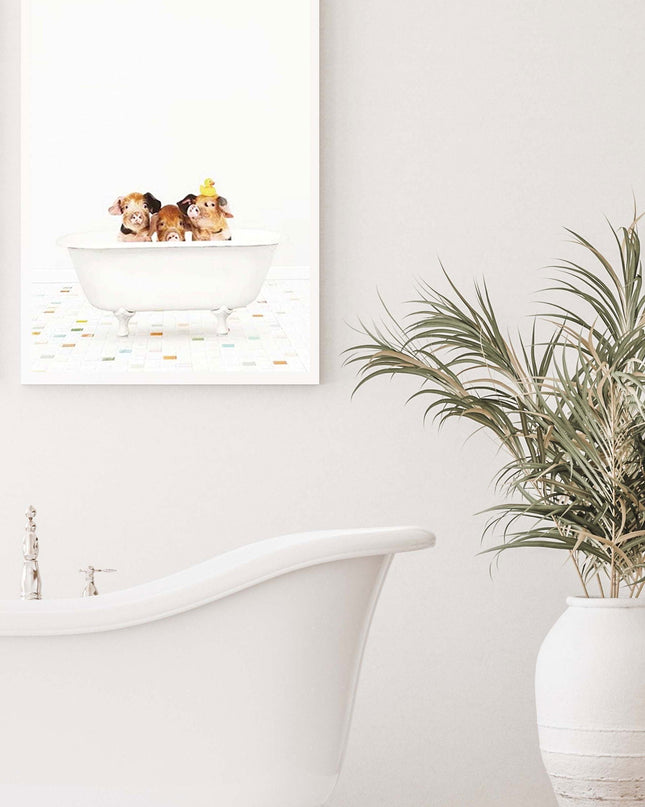 Pigs in A Bathtub Poster