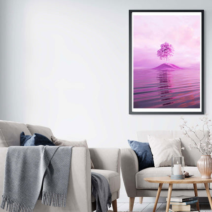 Pink Island Poster