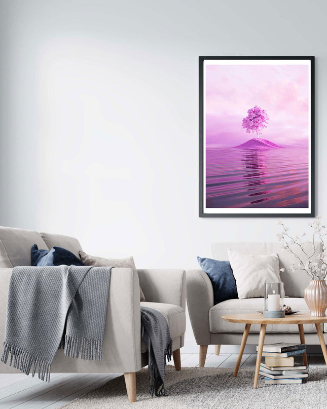 Pink Island Poster