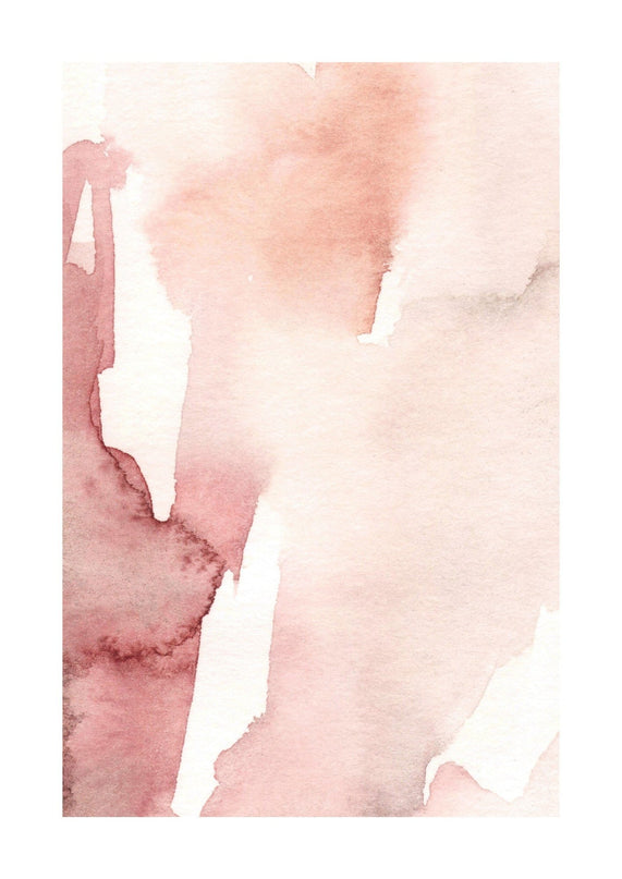 Pink Watercolor Strokes Poster