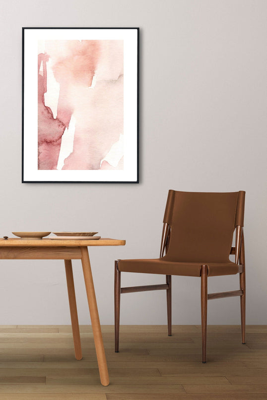 Pink Watercolor Strokes Poster