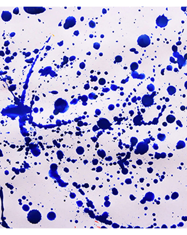 Pollock Inspired Blue Splash Poster