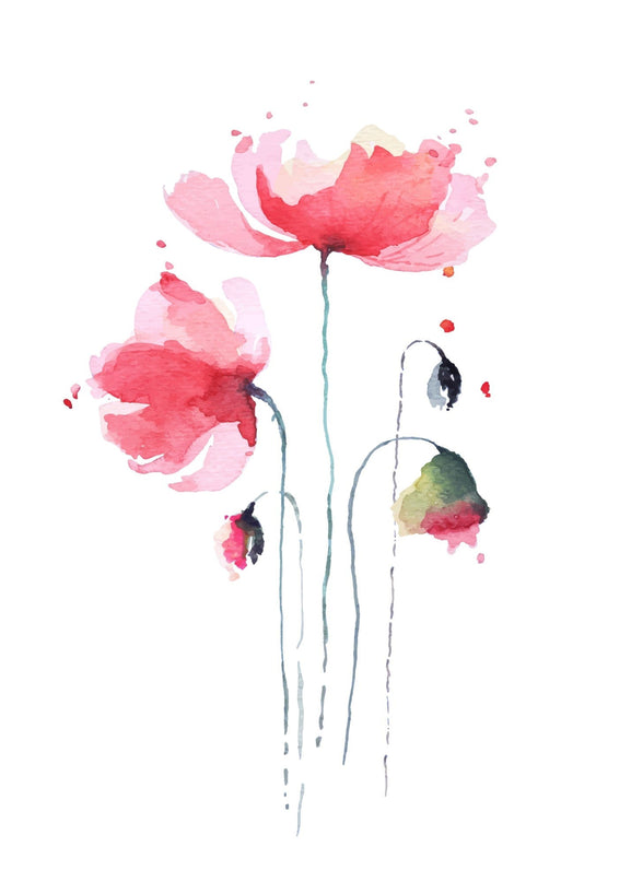 Rose Watercolor Poster