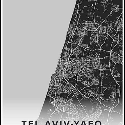 Tel Aviv-Yafo Map Poster