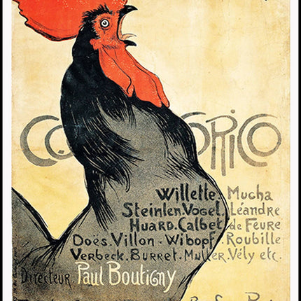 Théophile Alexandre Steinlen - Cocorico Poster