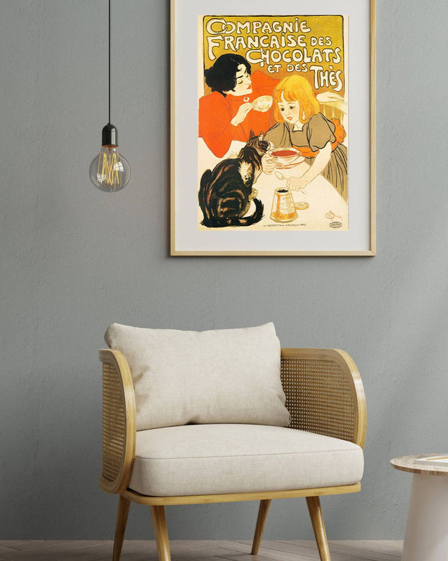 Théophile Alexandre Steinlen - Compagnie Française des Chocolats et des Thès Poster
