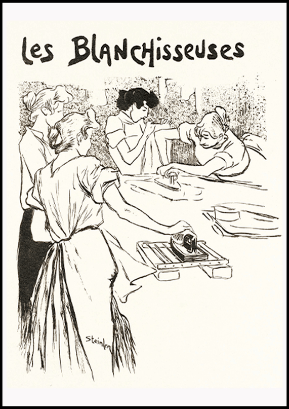 Théophile Alexandre Steinlen - Les Blanchisseuses Poster