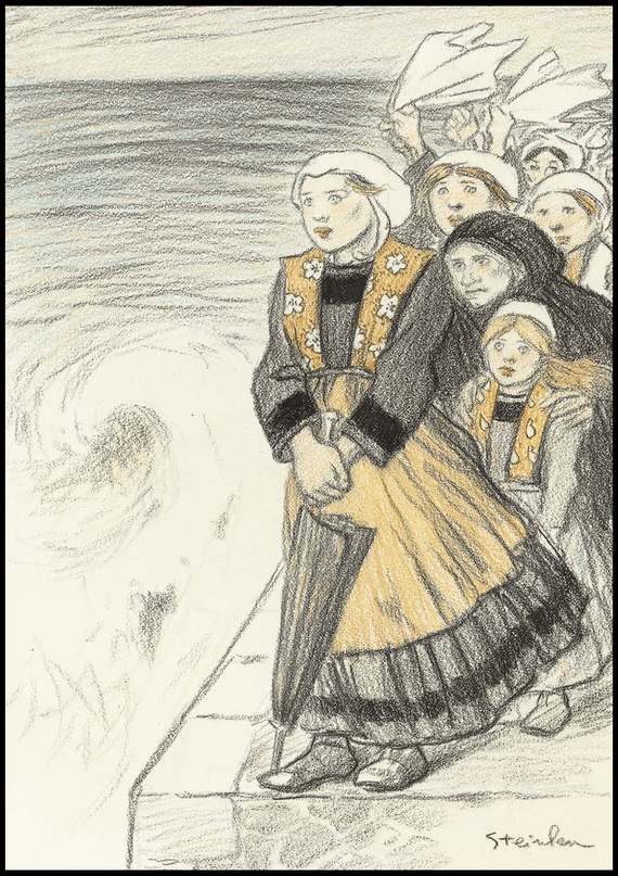 Théophile Alexandre Steinlen - Sailors' Wives Poster