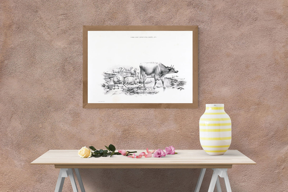 Thomas Sidney Cooper - Thomas Sydney Cooper’s cattle subjects Pl.11 Poster