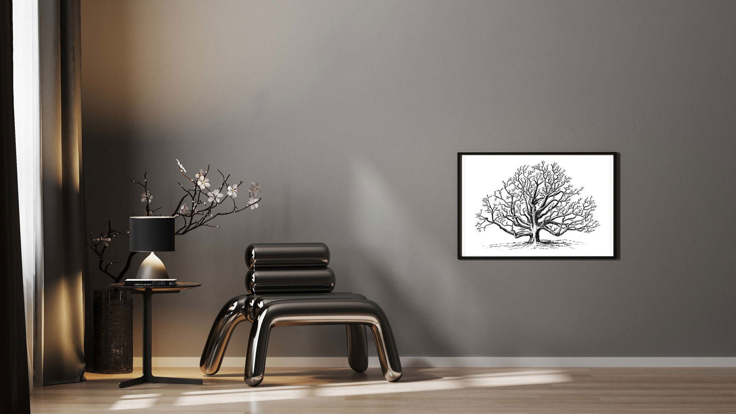 Trees Line Art Poster