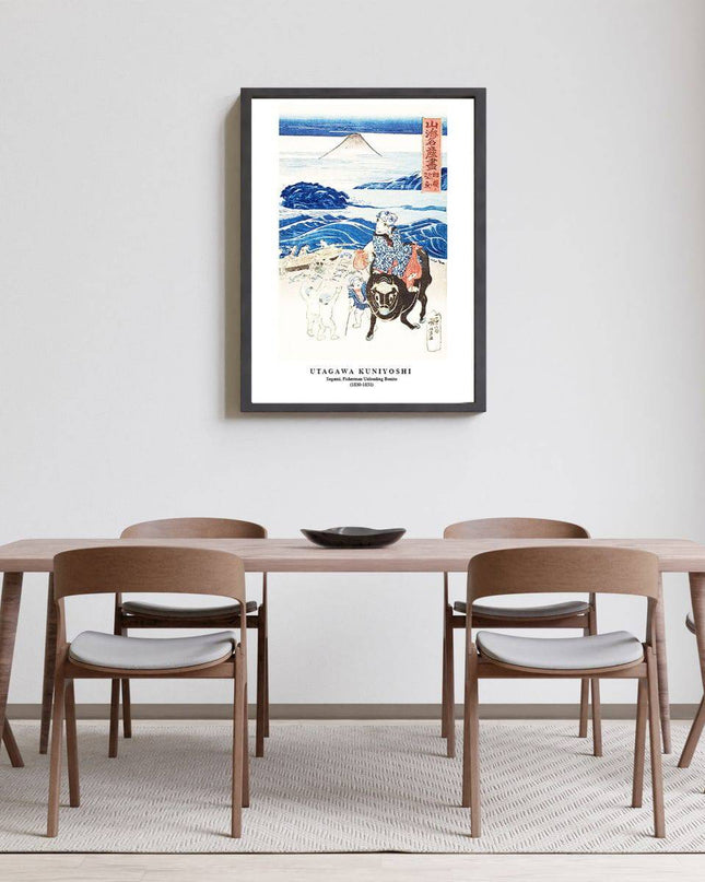 Utagawa Kuniyoshi - Sagami: Fisherman unloading Bonito Poster